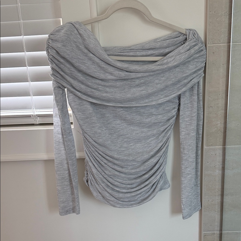 Abercrombie & Fitch Light Gray Top